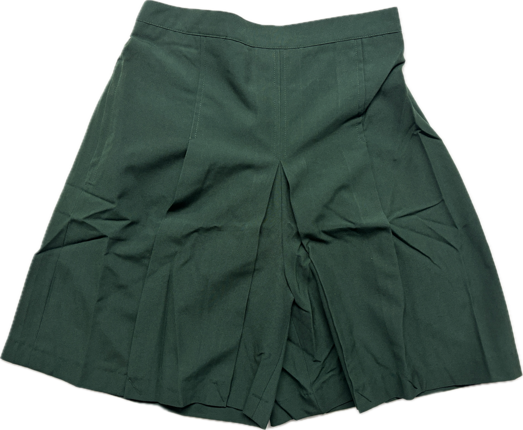 TAXA Girls Plain School Skorts-Bottle Green