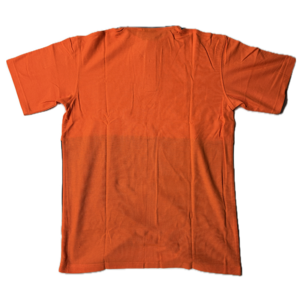 VISION Workwear Hi-Vis Polycotton Pique Knit S/S Shirt -  Fluro Orange Navy