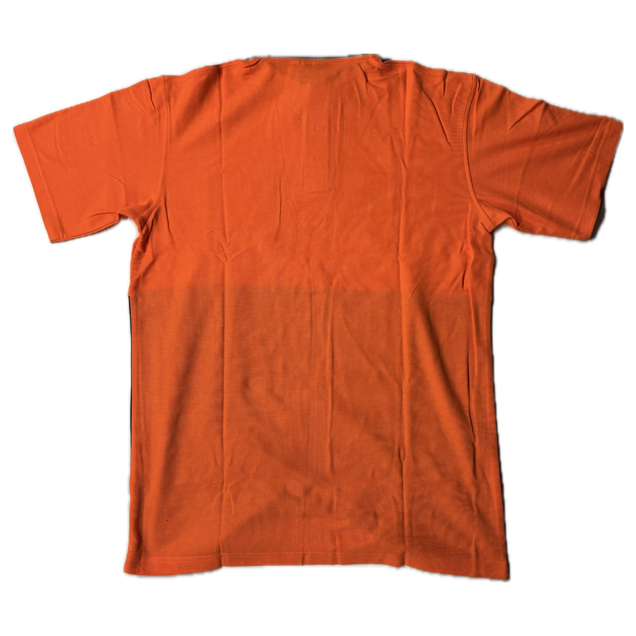 VISION Workwear Hi-Vis Polycotton Pique Knit S/S Shirt -  Fluro Orange Navy