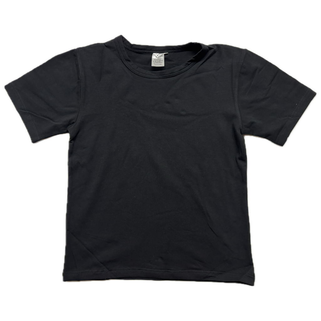 VISION Plain Short Sleeve Shirt - Black